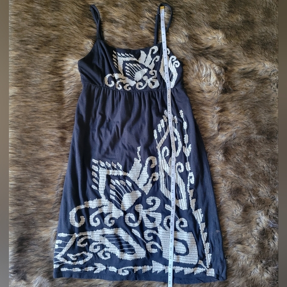INC Embroidered Black Spaghetti Strap Dress  Mini Size S - Picture 8 of 13